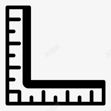 尺子绘图教育图标