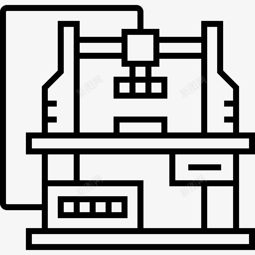 压力机工业过程47线性svg_新图网 https://ixintu.com 压力机 工业 过程 线性