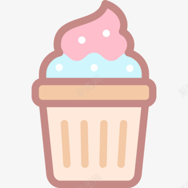 冷冻酸奶食品206原色图标