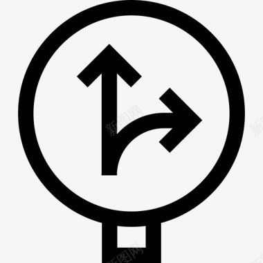 交通标志信号和禁令9线形图标