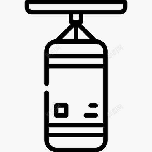 拳击袋健身房89直线型svg_新图网 https://ixintu.com 拳击 健身房 直线 线型