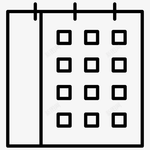 日历日期日svg_新图网 https://ixintu.com 日历 日期 日月 计划