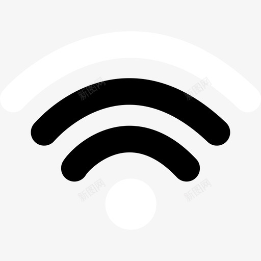 WIFI信号4级svg_新图网 https://ixintu.com 信号