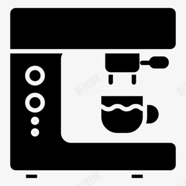 咖啡机食物厨房图标