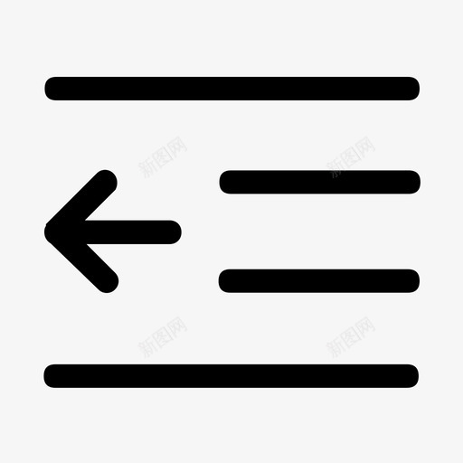 反缩进01svg_新图网 https://ixintu.com 缩进