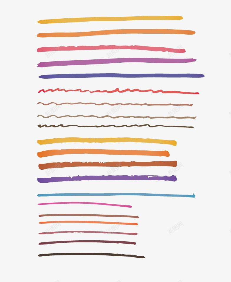 涂鸦分割线png免抠素材_新图网 https://ixintu.com 涂鸦 分割线