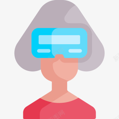虚拟现实眼镜呆在家里22个平的图标