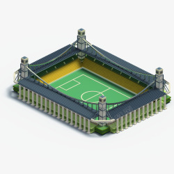 C4d建筑3D立体模型素材