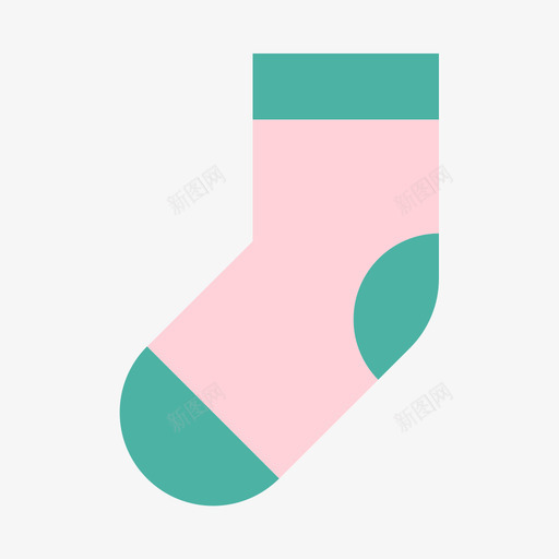 袜子svg_新图网 https://ixintu.com 袜子 扁平 简约 多色