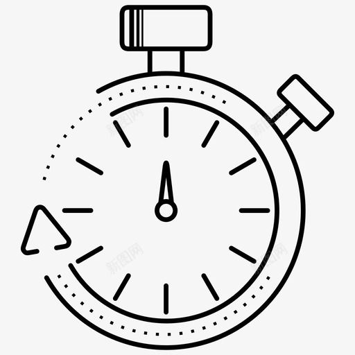 秒表商圈徽章svg_新图网 https://ixintu.com 时间 秒表 商圈 徽章 间隔 记时 精确