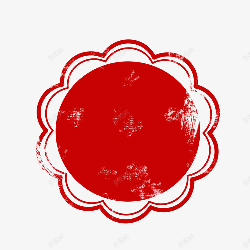 红色古风圆形印章png免抠素材_新图网 https://ixintu.com 红色 古风 圆形 印章