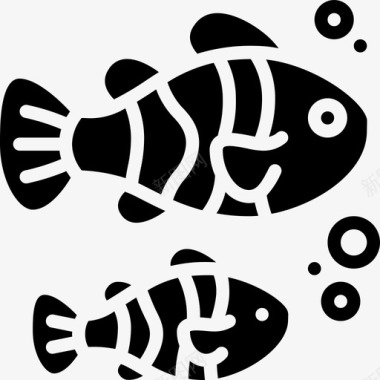 小丑鱼潜水43填充图标