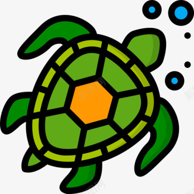 海龟潜水42线色图标