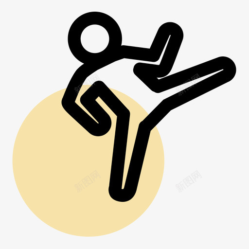 私教培训icon武术svg_新图网 https://ixintu.com 私教 培训 武术