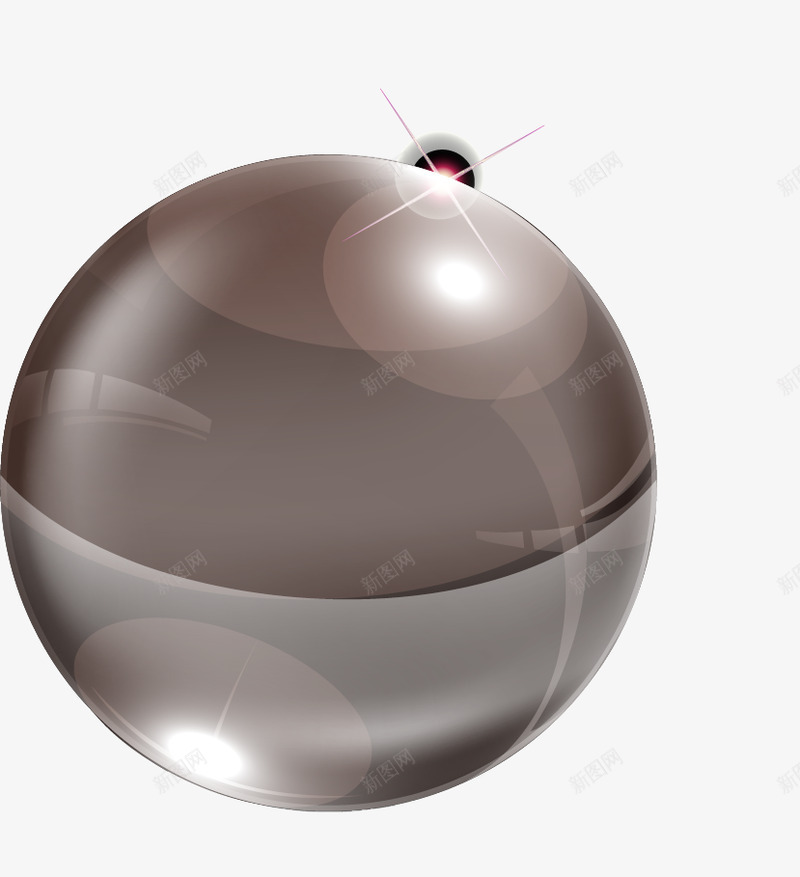 红色质感水晶球png免抠素材_新图网 https://ixintu.com 红色 质感 水晶球