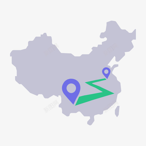 fsux图表轨迹地图svg_新图网 https://ixintu.com 图表 轨迹 地图 填充 多色 简约 扁平 商务