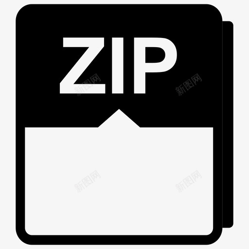 ZIP格式svg_新图网 https://ixintu.com 格式 填充 线性 扁平 单色 简约 精美 圆润