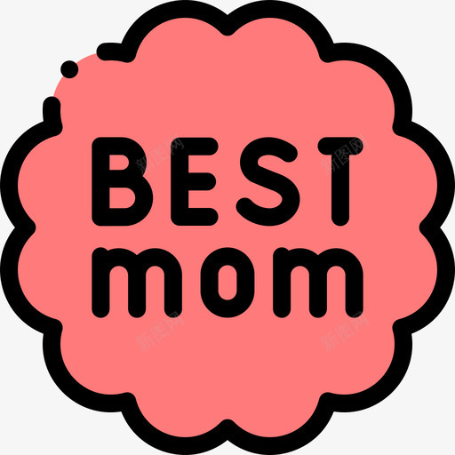 最佳妈妈母亲节34线性颜色svg_新图网 https://ixintu.com 最佳 妈妈 母亲节 线性 颜色
