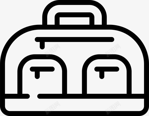 行李袋行李3直线svg_新图网 https://ixintu.com 行李 直线