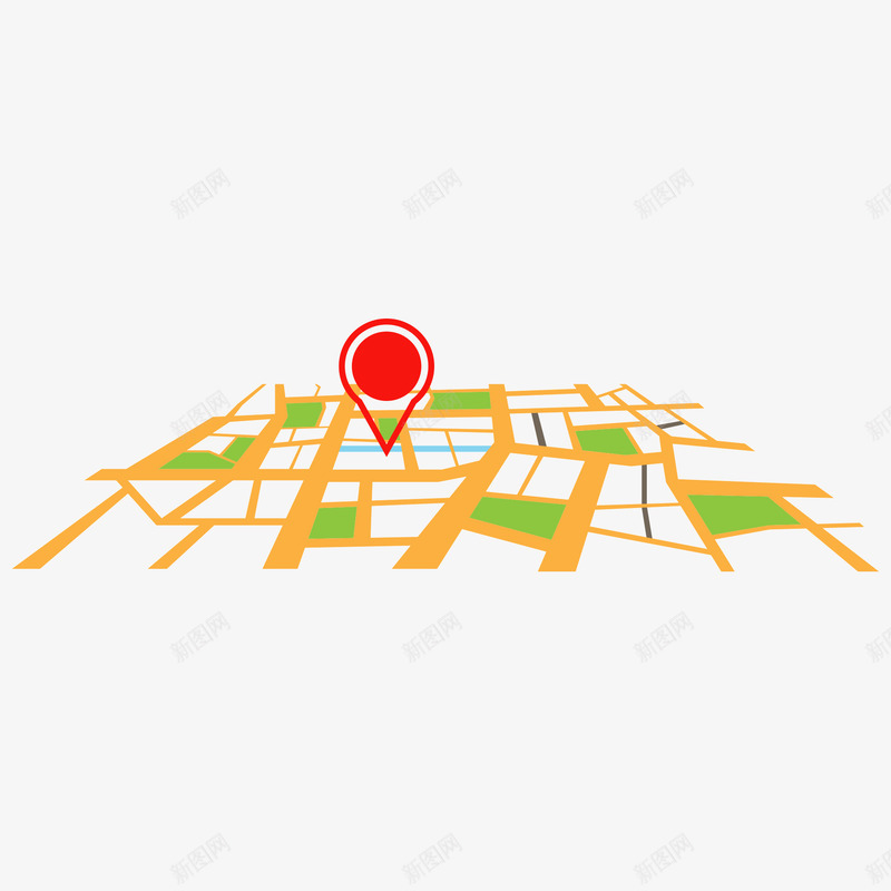 GPS定位地图png免抠素材_新图网 https://ixintu.com 定位 地图