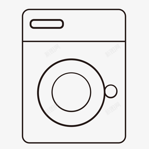 全自动洗衣机svg_新图网 https://ixintu.com 全自动 洗衣机