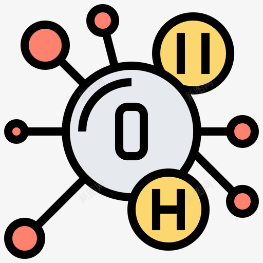 分子科学145线性颜色svg_新图网 https://ixintu.com 分子 科学 线性 颜色