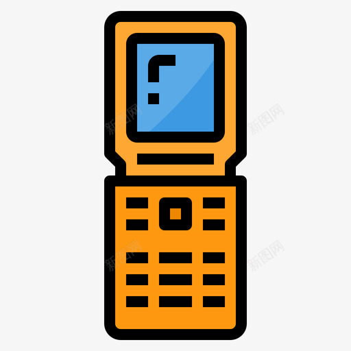 移动电话复古装置3线型颜色svg_新图网 https://ixintu.com 移动电话 复古 装置 线型 颜色