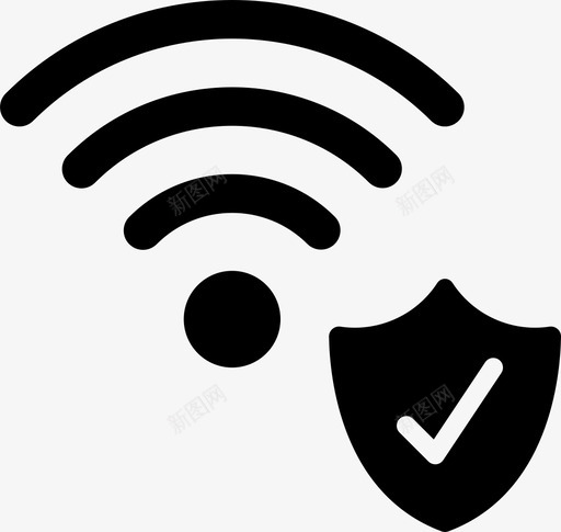 Wifi无线3填充svg_新图网 https://ixintu.com 无线 填充