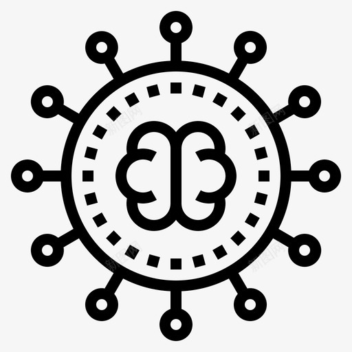 分享大脑概念11线性svg_新图网 https://ixintu.com 分享 大脑 概念 线性