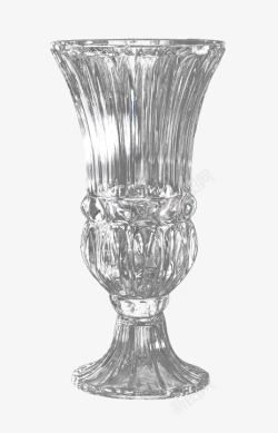 大号花瓶大号喇叭口高脚水晶玻璃花瓶高清图片