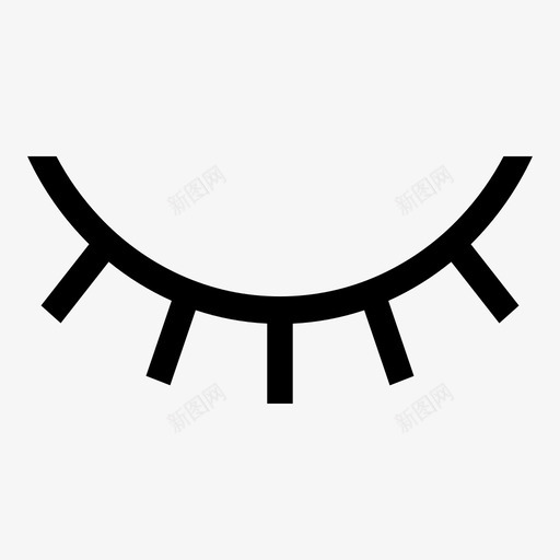icon闭眼svg_新图网 https://ixintu.com 闭眼