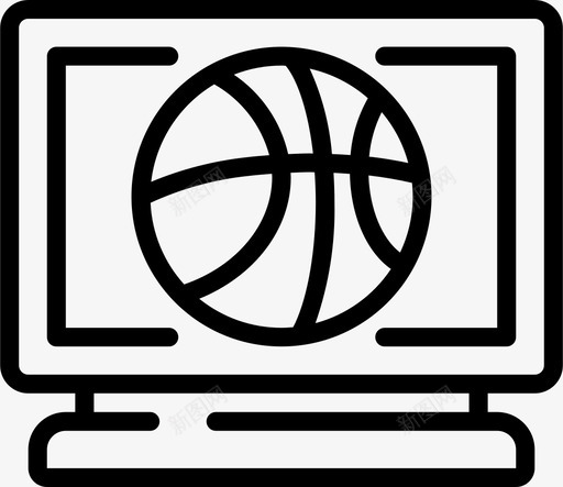 电视篮球62直线svg_新图网 https://ixintu.com 电视 篮球 直线