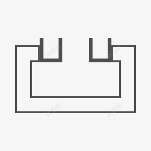 门窗图例U型飘窗svg_新图网 https://ixintu.com 门窗 图例型 飘窗