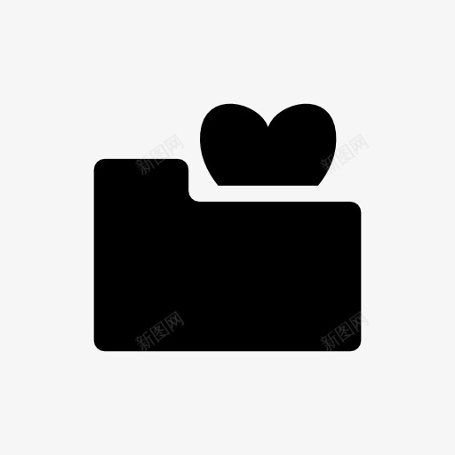 心形文件夹图标png_新图网 https://ixintu.com 心形 文件夹 图标