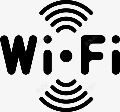 Wifi无线3填充svg_新图网 https://ixintu.com 无线 填充