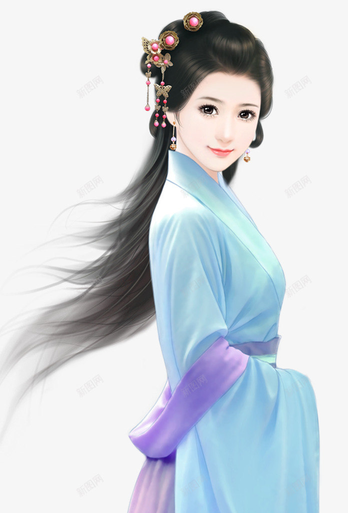 闲静似娇花照水行动如弱柳扶风png免抠素材_新图网 https://ixintu.com 闲静 似娇 花照 水行 行动 如弱 扶风