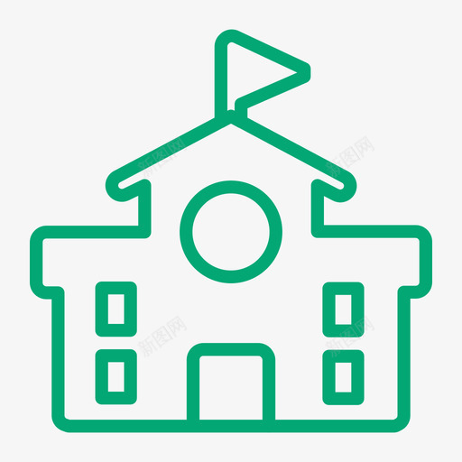 教学楼svg_新图网 https://ixintu.com 教学楼