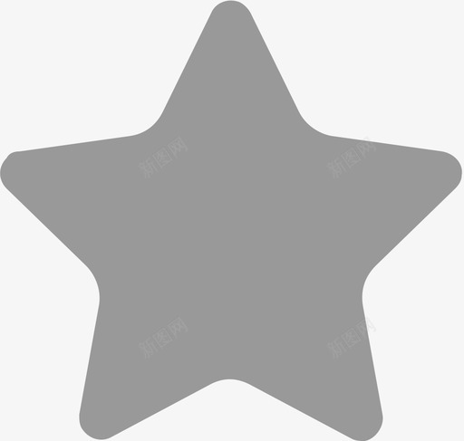 icon星星灰色svg_新图网 https://ixintu.com 星星 灰色