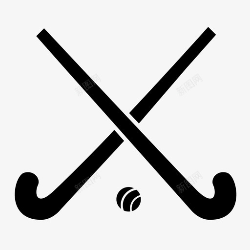 曲棍球曲棍球设备运动游戏svg_新图网 https://ixintu.com 曲棍球 设备 运动 游戏 户外 配件