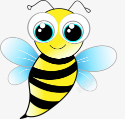 蜜蜂黄蜂搞笑可爱昆虫黄色素材
