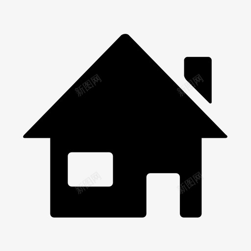 图标低矮房屋svg_新图网 https://ixintu.com 图标 低矮 房屋
