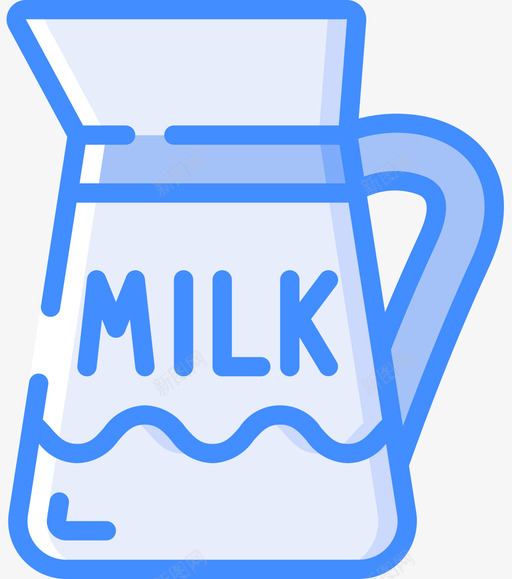 牛奶煎饼第4天蓝色svg_新图网 https://ixintu.com 牛奶 煎饼 天蓝色