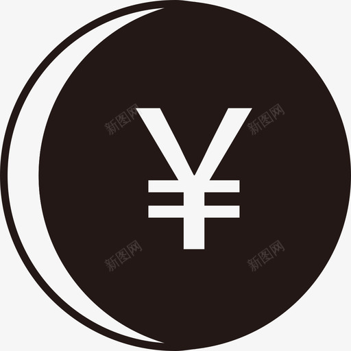 金币2svg_新图网 https://ixintu.com 金币 填充 扁平 简约 单色