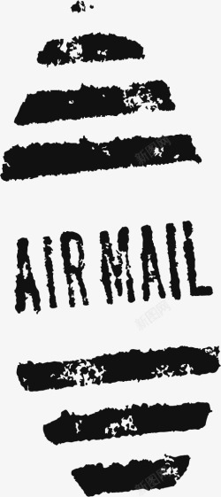 国外复古老式明信片邮件邮戳印AI矢量印刷图案9素材