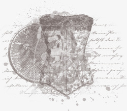 欧式复古古典唯美花卉纹理蕾丝图案手账设计PS10素材