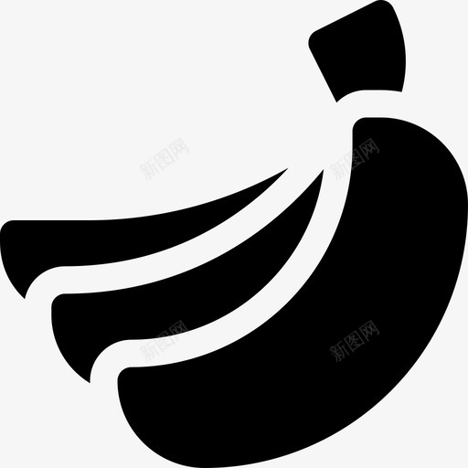 香蕉素食31填充svg_新图网 https://ixintu.com 香蕉 素食 填充