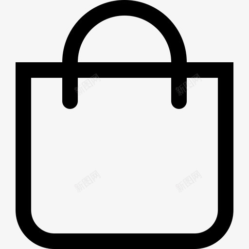 shoppingbagsvg_新图网 https://ixintu.com 线性 简约 手绘