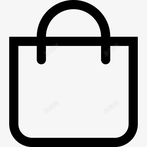 shoppingbagsvg_新图网 https://ixintu.com 线性 简约 手绘