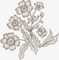 欧式复古古典唯美花卉纹理蕾丝图案手账设计PS84素材