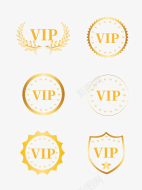 金色VIP会员图标图标